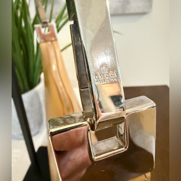 Gucci Vintage Tan Smooth Leather Hobo Shoulder Bag - Picture 4 of 8